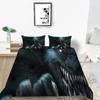 2023 New Style Wolf Print Bed Quilt Cover Comforter Duvet Covers Breathable Kids Friend Gift Cool Creative Home Decor Washable Bedclothes