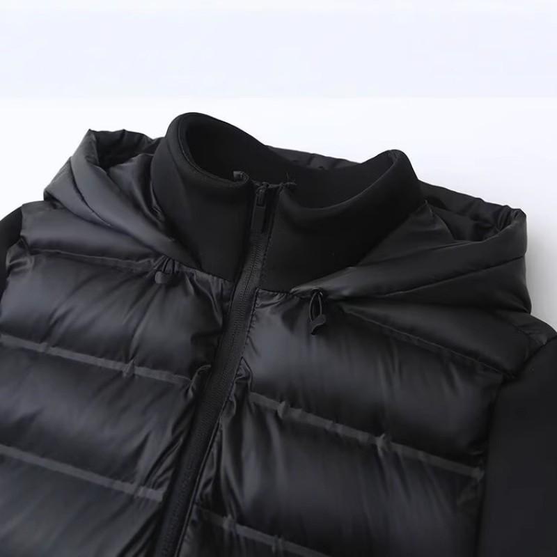 Womens Hooded Short Cotton-Polyester Blend Warm Jacket Streetwear Style Casual Outerwear