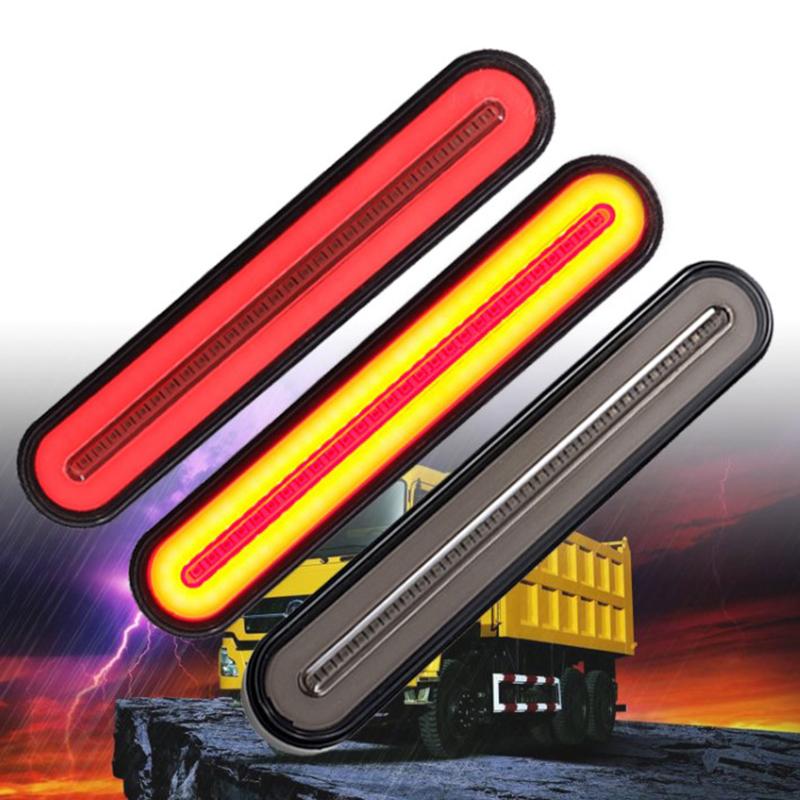 Barre Lumineuse de Remorque Rouge 3 Lumière 9 LED étanche Marqueur D/'Identification de Dégagement Signaux de Parc Arrêter L/'Identification de Frein de Virage Arrière pour Camion Bateau