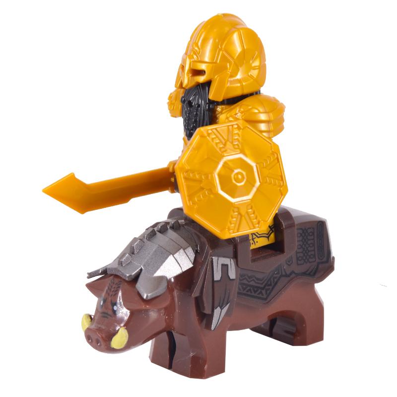 Das Wildschwein Ziegenmontur Tiere Filmmonster Zwergenkrieger Eisener Fuß Däne Anführer der Zwerge Bausteine Spielzeug Für Kinder