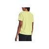 Under Armour UA Text Print Short Sleeve T-Shirt Women Tops Mottled-Green 1376743-391