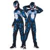 Costume Outfit per Bambini Ragazzi Venom Simbionte Spider-man con Lavorazione Raffinata e Maschera Rimovibile