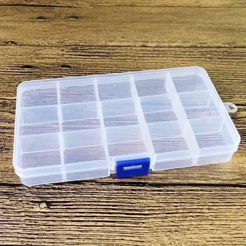 Hot Compartments Fishing Fish Hook Bait Lure Box Tackle Jewelry Nail Art Tip Storage Container Case Good Items