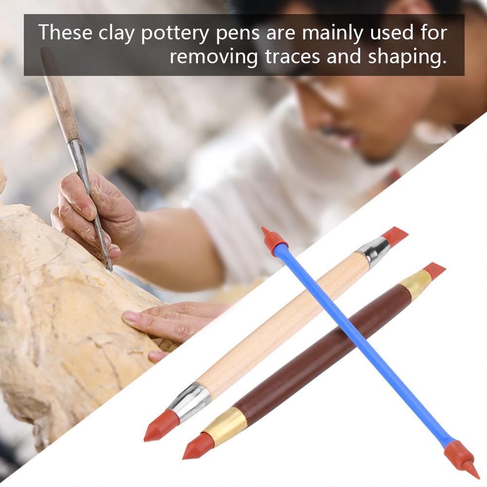 Silicon Polymer Head Pottery Clay Sculpting Modeling Pen Removing Traces DIY Tool