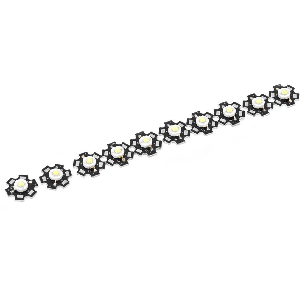 10Pcs Ultra Bright LED Chip 3V DIY Light Beads for Ceiling Light Downlight Flashlight Table Lamp