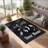 The Cure Crystal Velvet Rug, Custom Name Text Personalized Non‑Slip Floor Mat for Home Decor Gift