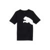 Logo Print Casual Crew Neck T-Shirt Men Tops Black 678086-01