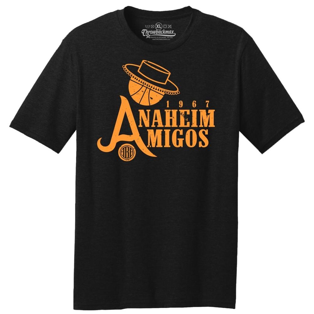 Anaheim Amigos 1967 ABA Logo Basketball TRI-BLEND Tee ShirtSolid Black Unisex T-Shirt M