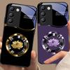 Circle Lotus Gold For Y72 33S 11 03 36 96 Lite 35 16 Iqoo 12 V40 SE 5G 29 40 21 30 X80 Pro Vivo Tempered Glass Phone Case Black