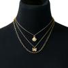 Accessories Collarbone Chain Women'S Simple Shell Imitation Pearl Butterfly Cuban Chain Collarbone Chain