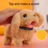 Kids Electric Plush Dog Toy Interactive Barking Nodding Movable Tail Walking Puppy Plushie Toddlers Educational Simulation Stuffed Animal Toy