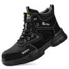 Steel Toe Safety Work Boots High Top Anti-Impact Anti-Puncture Comfortable Sole Construction Manufacturing Logistics