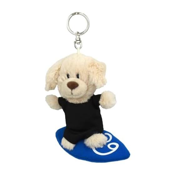 [NICI] Keychain Golden Retriever/Surfing 10cm Brown
