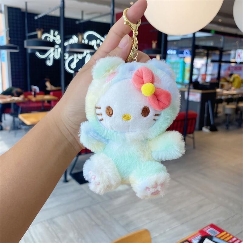 Hello Kitty Plush Keychain With Metal Clasp And Gift For Collectors