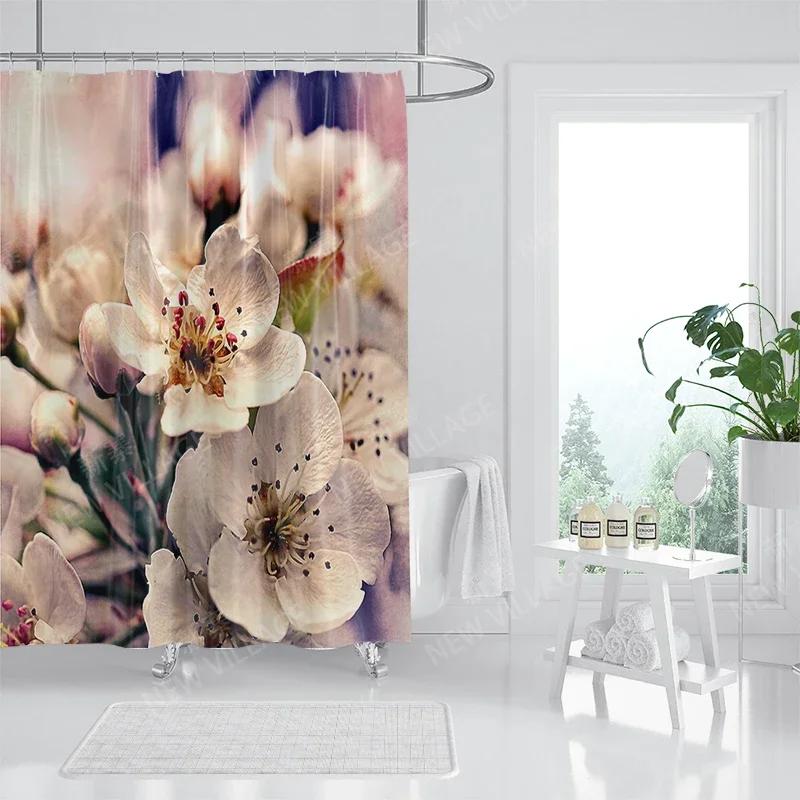 

Waterproof Fabric Shower Curtains Bathroom Curtain Accessories Bath Curtain For Shower 180X200Cm 240*200 Plant Boho Decoration W60H190(CM)-1 Pcs