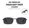 3pcs High Quality Rectangle Sunglasses Women Metal Frame Glasses Vintage Brand Square Sun Glasses for Men Shades Female Eyewear
