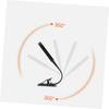 Reading Lamp Clip Touch Dimming USB Power Book Light with 360 Flexible Neck, Black, 20x2.6x0.98cm