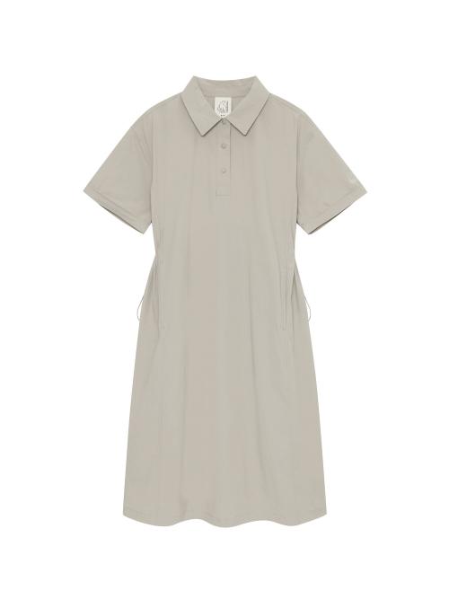 NORDISK Mimir Collar Dress - W_Light Khaki