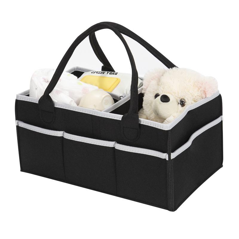 Large Felt Diaper Storage Tote Bag