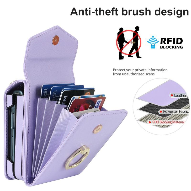 Foldable Phone Case Galaxy Z Flip 8 7 6 5 4 3 Moto Razr 40 50 60 Ultra OPPO Find N2 P50 Pocket Crossbody Strap