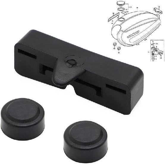 Gummihalter für den hinteren Benzintank für Honda CL70 ATC70 SL70 XL75 XR75 CB100 XL100 CB125 17613-051-010 Ersatzteile (Farbe : 2set)