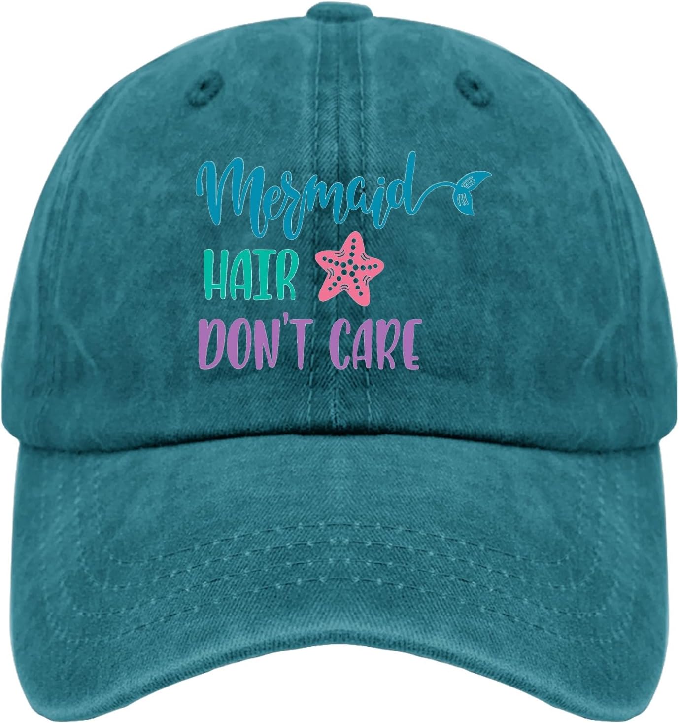 

Русалка Волосы Не Заботятся Бейсболка Смешная Полиэстер Повседневная Регулируемая Взрослая Шляпа One Size