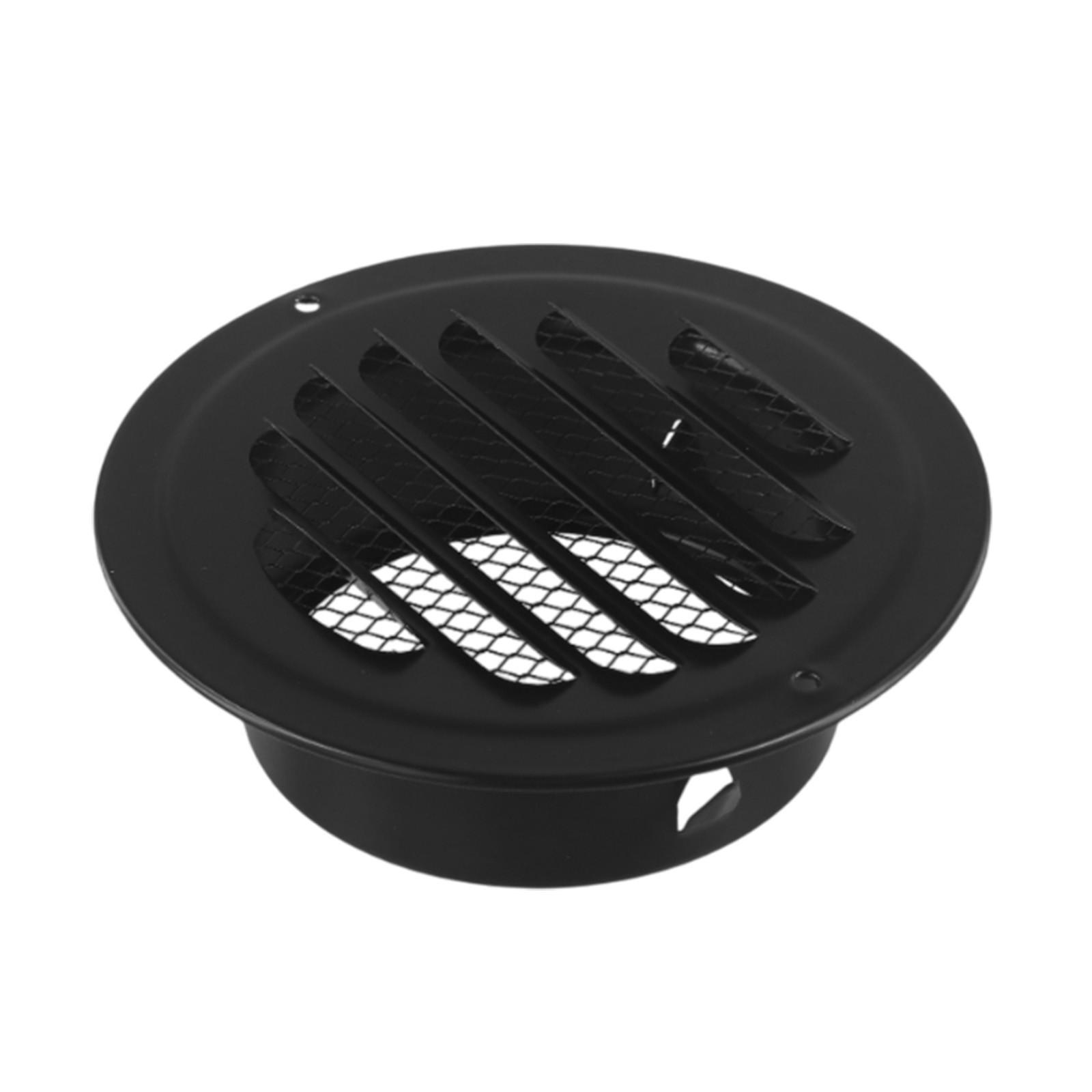 

80mm Black Round Exhaust Vent Grille for Residential and Industrial Needs 100mm