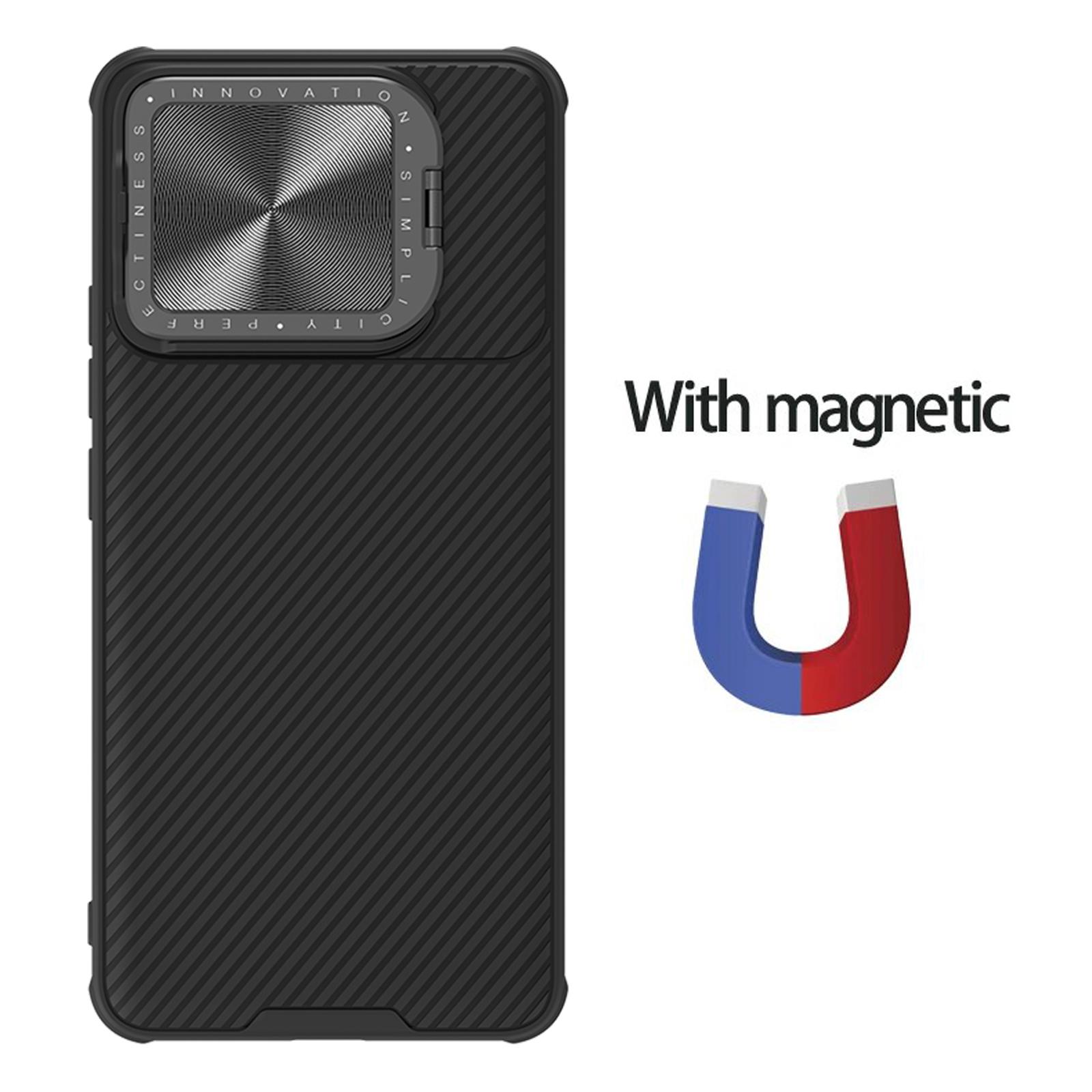 

Чехол NILLKIN для телефона POCO F6 Pro CamShield Prop Защитная задняя крышка для камеры Magnetic Black