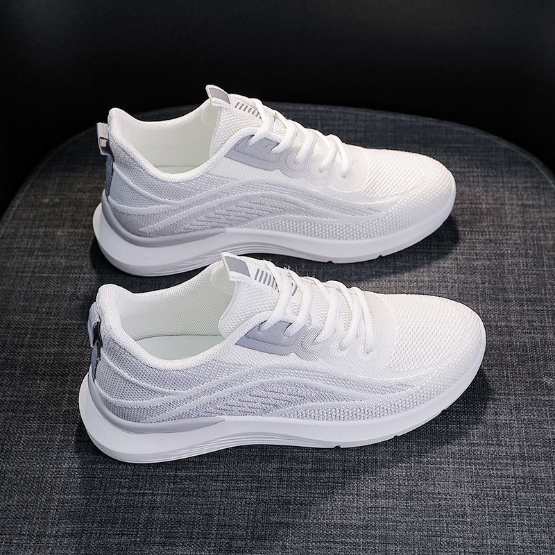 Whit Mesh Breathable Shoes for Women Summer Lace Up Woman Footwear Cotton Light Vulcanized Shoe Original Korean Walking Casual