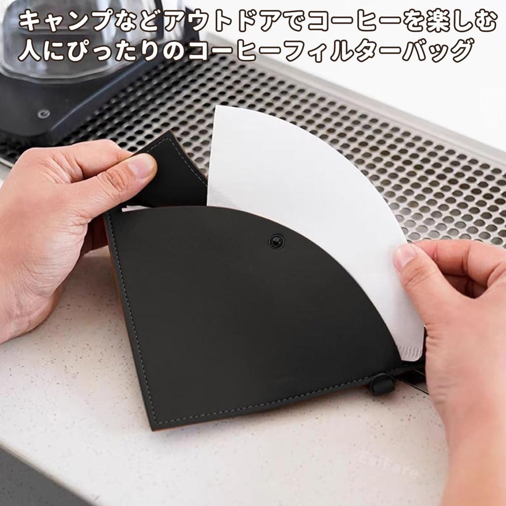 Coffee Filter Case, Coffee Filter Paper Storage, Set of 3 In 3 Colors, Dust-Resistant, Portable, Stylish, For 1-4 Cups, Coffee Accessories, Coffee