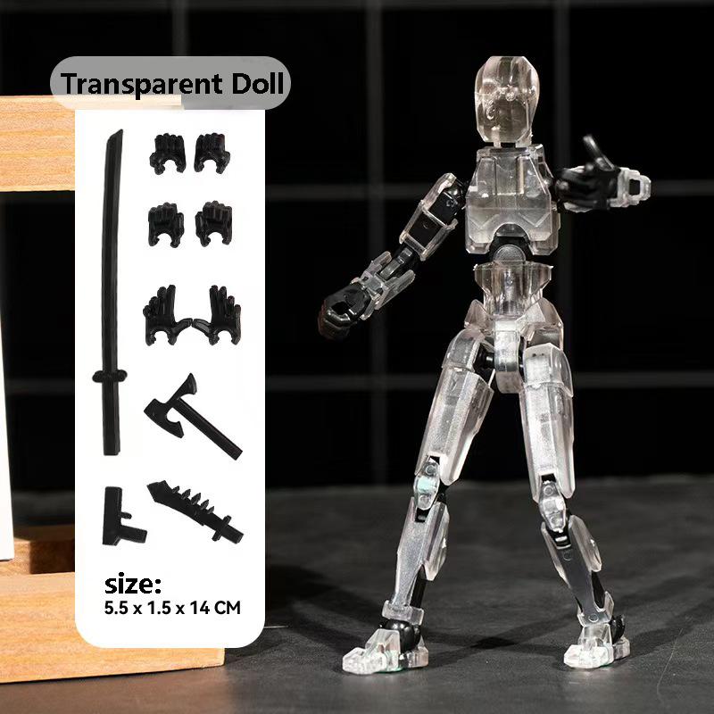 3D Multi-Jointed Movable Shapeshift Robot Joint Dog Creative Printed Mannequin Dummy Action Model Doll Toys for Children's Gifts