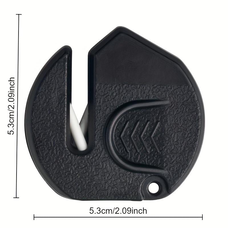 Portable Mini Knife Sharpener - Quick, Easy-To-Use Sharpening Tool For Kitchen & Outdoor Use, Durable Plastic