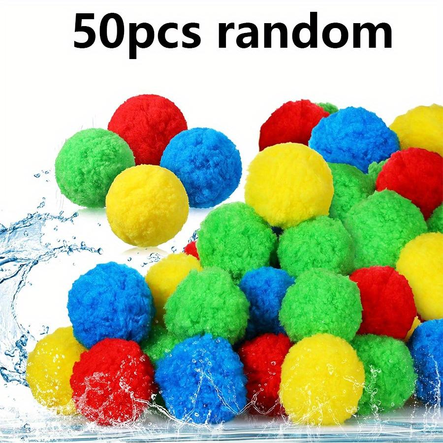 10/30/50 Pcs Reusable Water Sponge Balls Outdoor Pool Beach Water Toys for Backyard Family Fun Summer Water Games Party Gift JXB