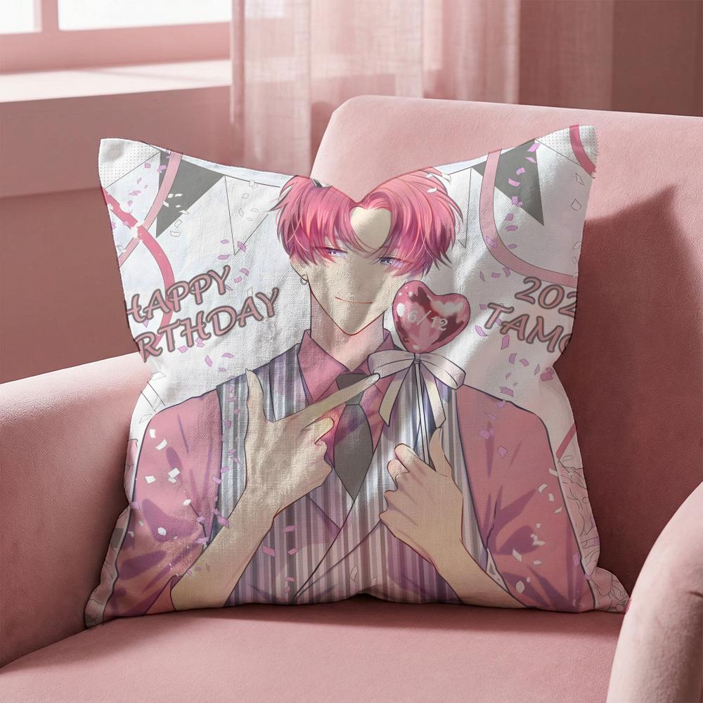 Tamonkun Ima Dotchi Cushion Cover MultiScene Pillow Cover for Home  Car  Reversible Soft  Durable for Daily Use