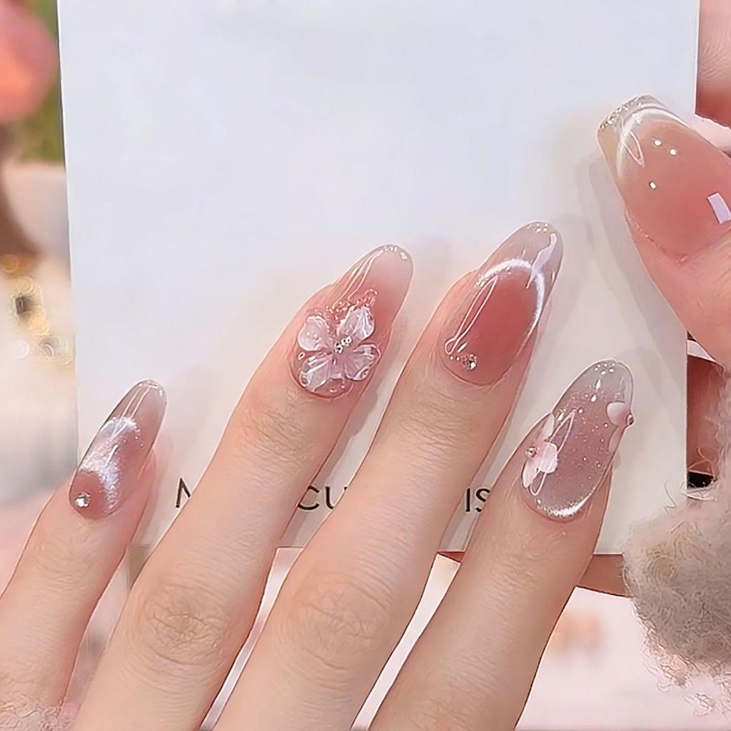 Wearable Sweet Cute High-End Handmade Nail Art Tips False Nails