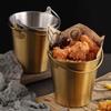 Small Metal Buckets Stainless Steel Material Dessert Buckets Small Pots Wedding Supplies for Food and Small Items