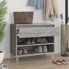 VidaXL Armoire à chaussures Sonoma gris 70x36x60 cm Bois d'ingénierie 819762