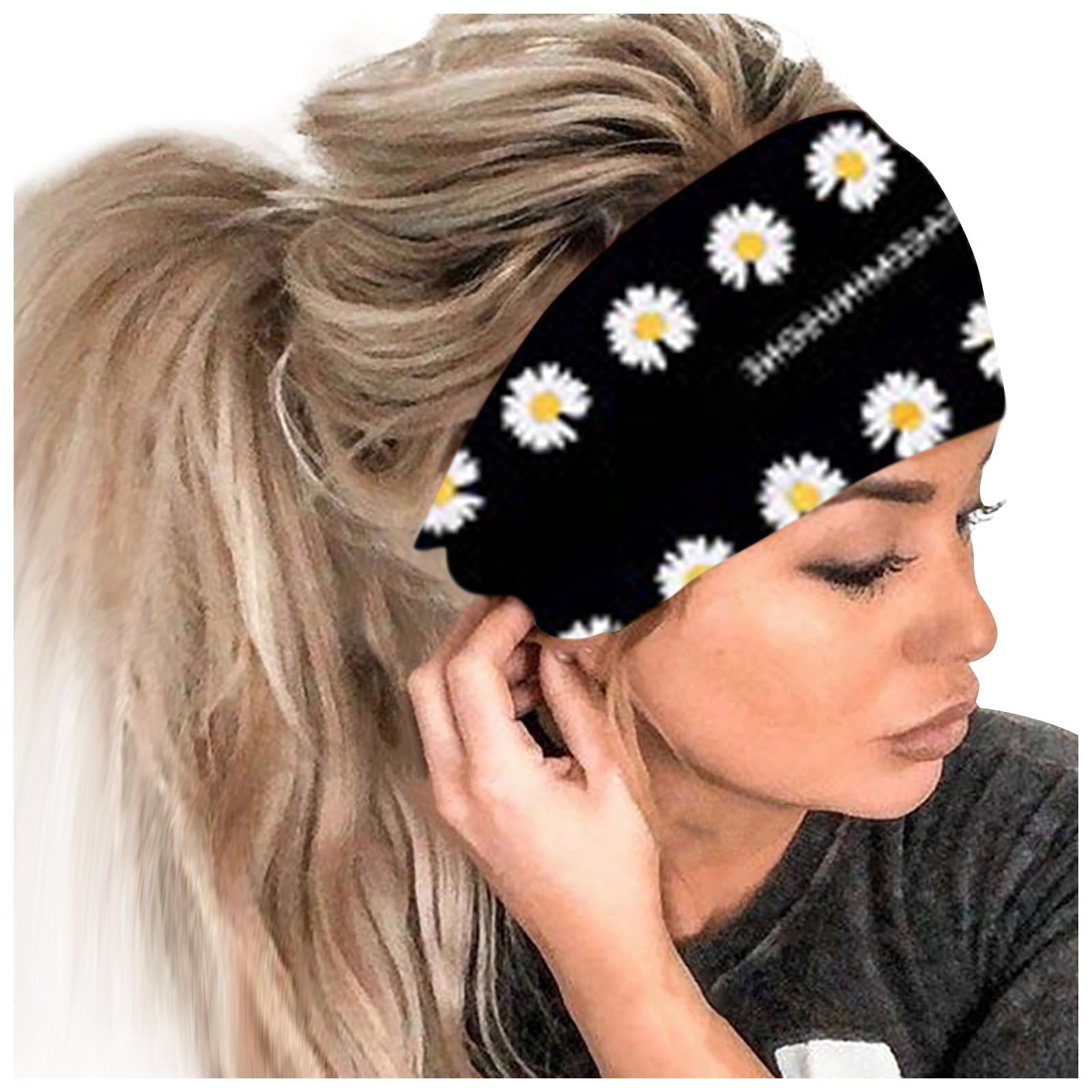 

(радость выбирать)Женская повязка на голову с принтом, спортивная повязка для волос с широким краем, повязка на голову для йоги, мягкая повязка для волос, головной убор, повязка для волос One Size