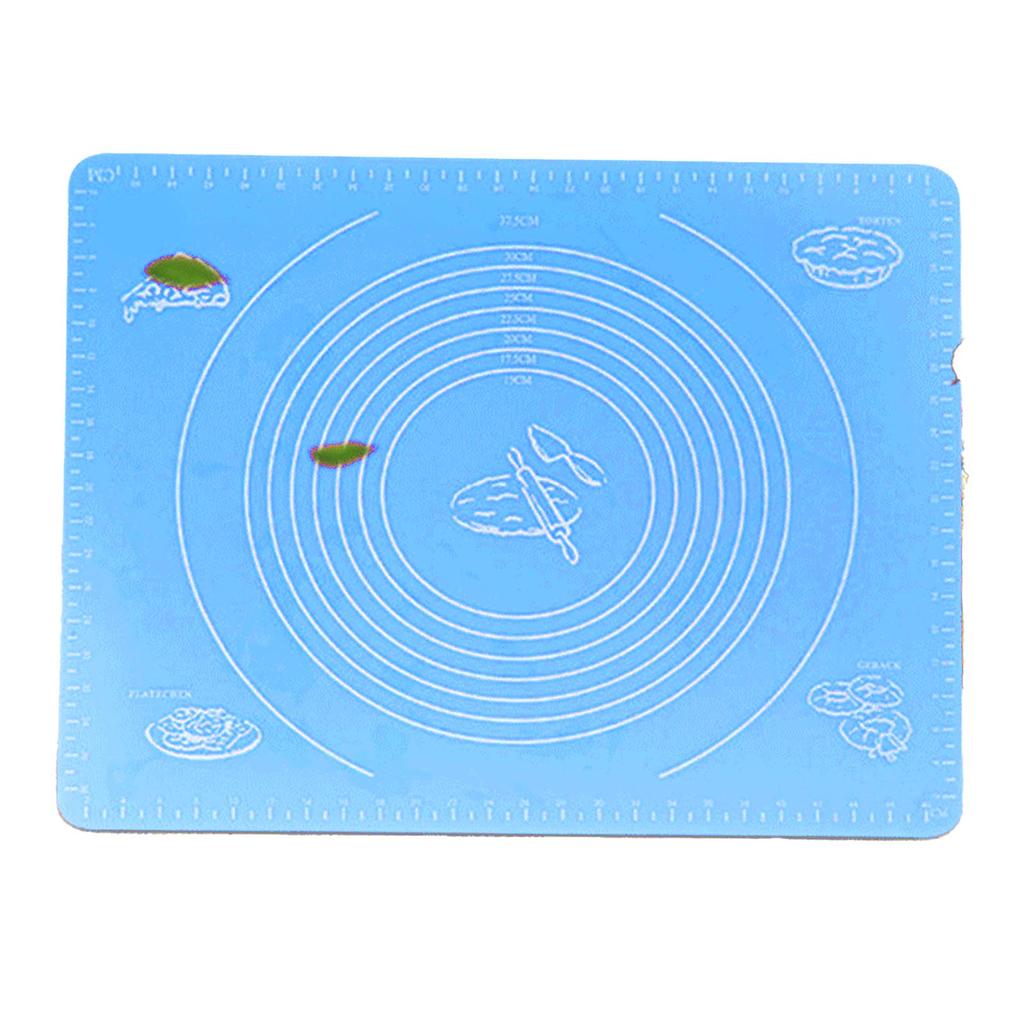 Non Stick Silicone Pastry Mat Thick Silicone Baking Mat with Msurements for Baking Rolling Pastry Dough Pizza