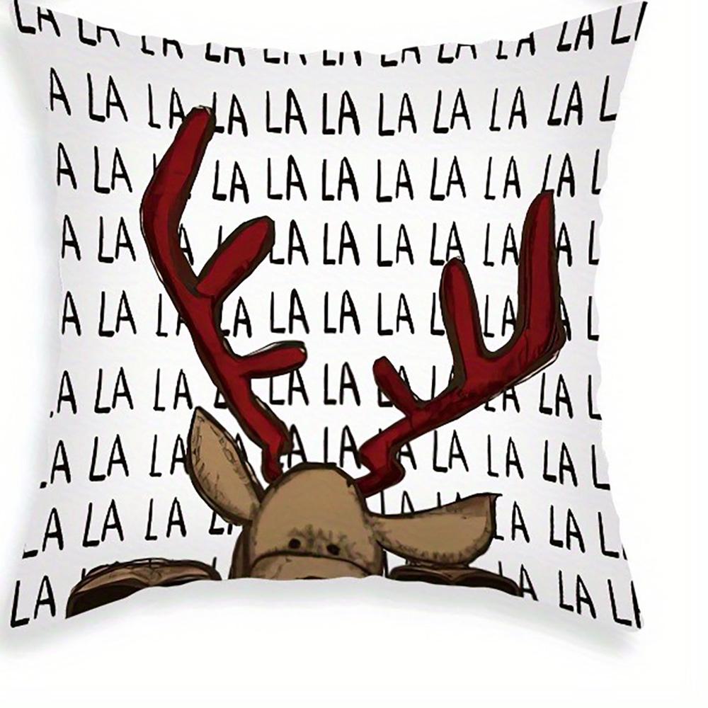 Christmas Themed Pillowcases: Santa, Reindeer & Gnomes with Festive Designs Sofa Room Cushion Cover Home Decoration Gift