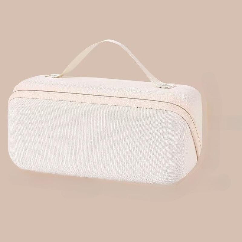 

1pcs EVA Capsule Cosmetic Bag Waterproof Toiletry Storage Organizer Portable Travel Makeup Pouch for Outdoor Trip & Daily Use бежевый