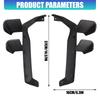 Pair Of High Temperature Resistant PETG Motorcycle Spoiler Wing Suitable For MT09 2024-2025 Models Airflows Optimization