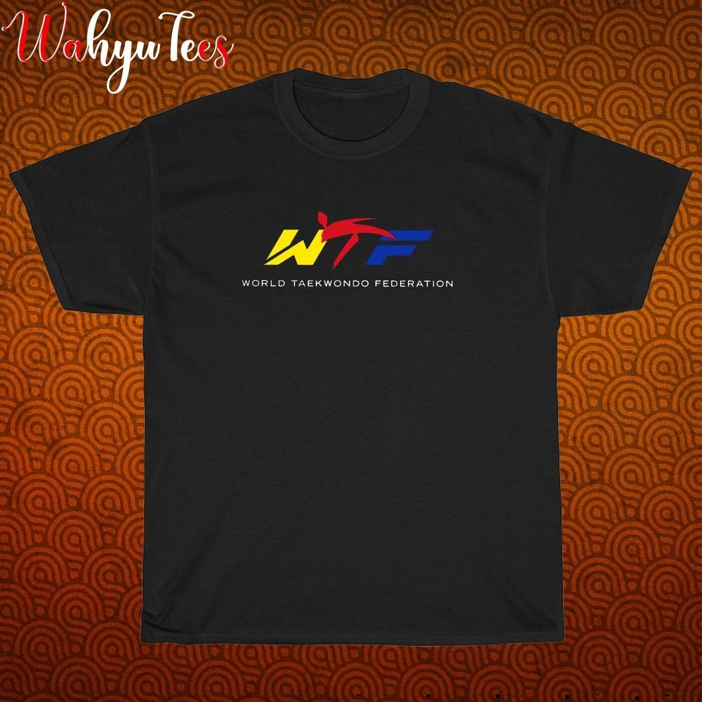 

WTF World Taekwondo Federation Black Grey Navy White Size S-5XL Unisex T-Shirt 2XL