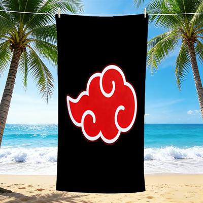 1Pc Cloud Symbol Beach Towel, Quick Dry, Multi-Use for Beach Pool Gym Yoga Home Travel, Christmas, Halloween, Xmas Gift M928235