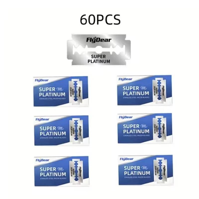 10-100 Stück Edelstahlmaterial Langlebige Barbier Rasierklinge Doppelklinge Sicherheitsrasierer Extra Edelstahlklingen