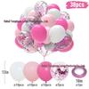 Neues Jahr Matt Glitzer Metallisch Latex Ballon Set für Dekorative Foto Atmosphäre