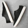 Fashion New Men's Shoes Brand Classic Casual Genuine Leather Soft Walking Men Sneaker Shoes White Black RunningTrendy Sneakers for Men