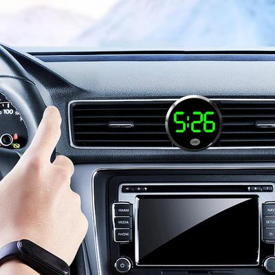 Dashboard Clock for Car Touch-Control Digital Small Clock Light Watch with LED Display for Vehicle RV Home Travel Fridge