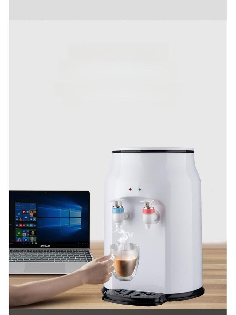 Compact Desktop Water Dispenser - Mini Fridge & Heater for Home, Dorm, or Office