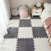 1-16PCS 30*30CM Soft Plush Children Rug Play Mat Puzzle Carpet Warm Playmat Interlocking Exercise Tiles Floor Carpet Decoration